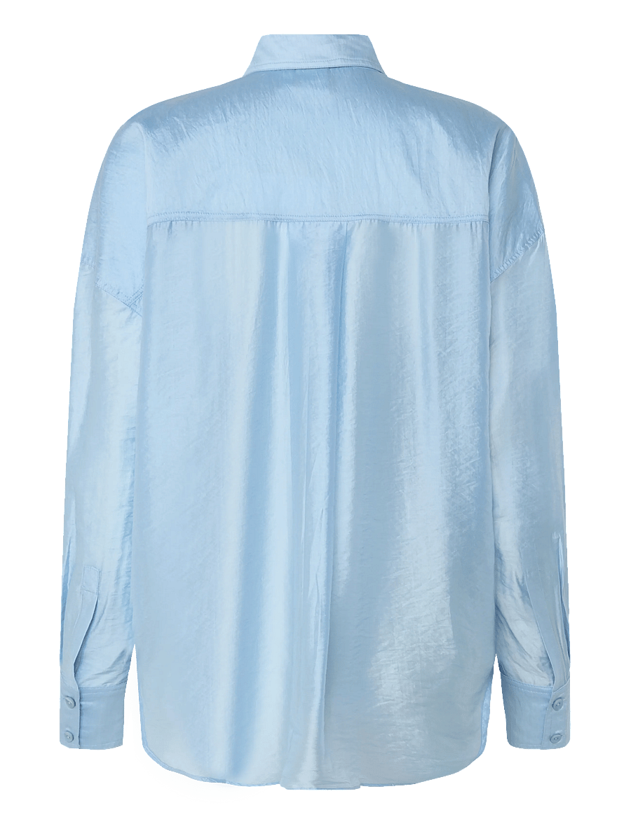 ROUGE EDIT - ROUALININE L/S OVESIZED SHIRT - marškiniai ilgomis rankovėmis - clear sky - 2
