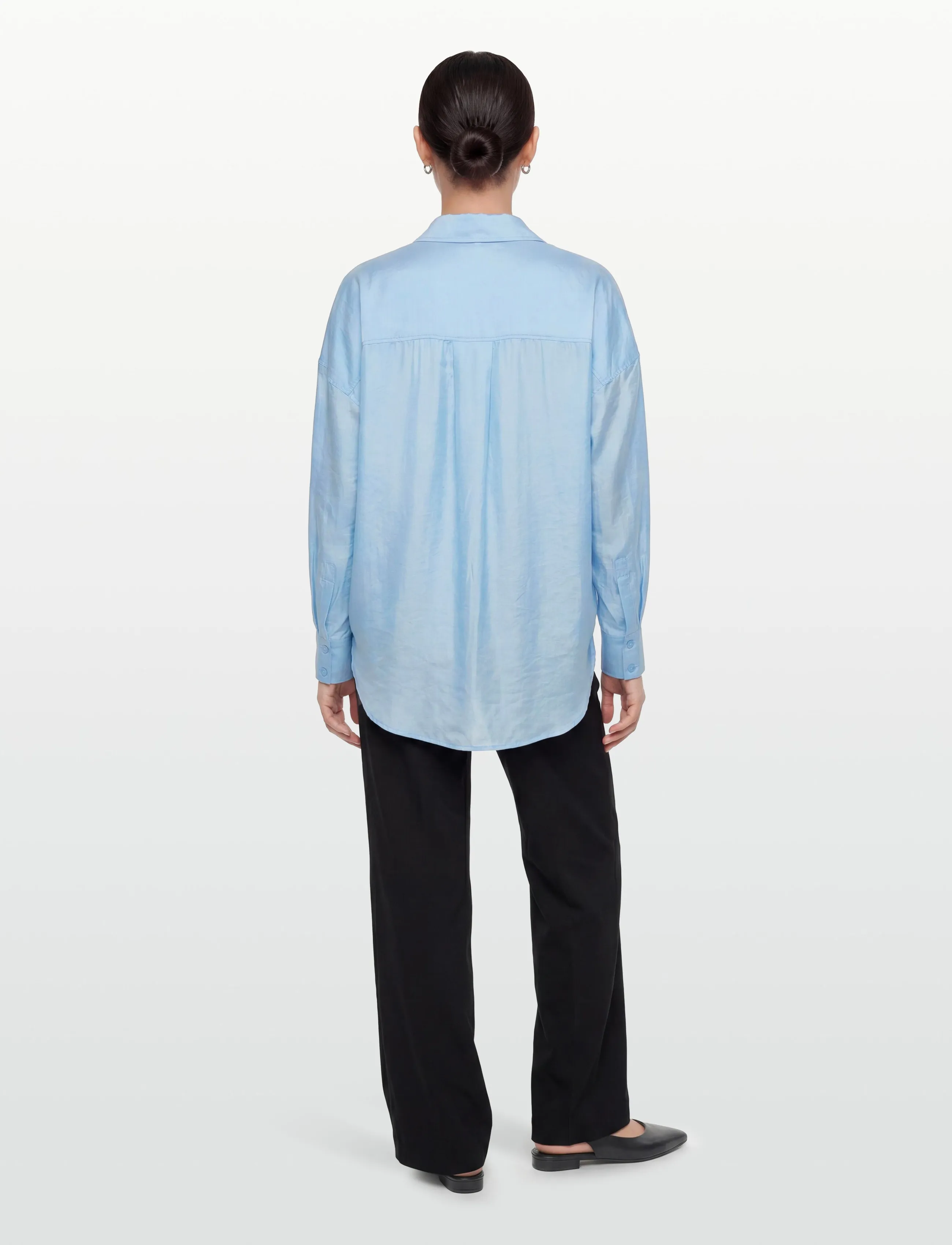 ROUGE EDIT - ROUALININE L/S OVESIZED SHIRT - langærmede skjorter - clear sky - 4