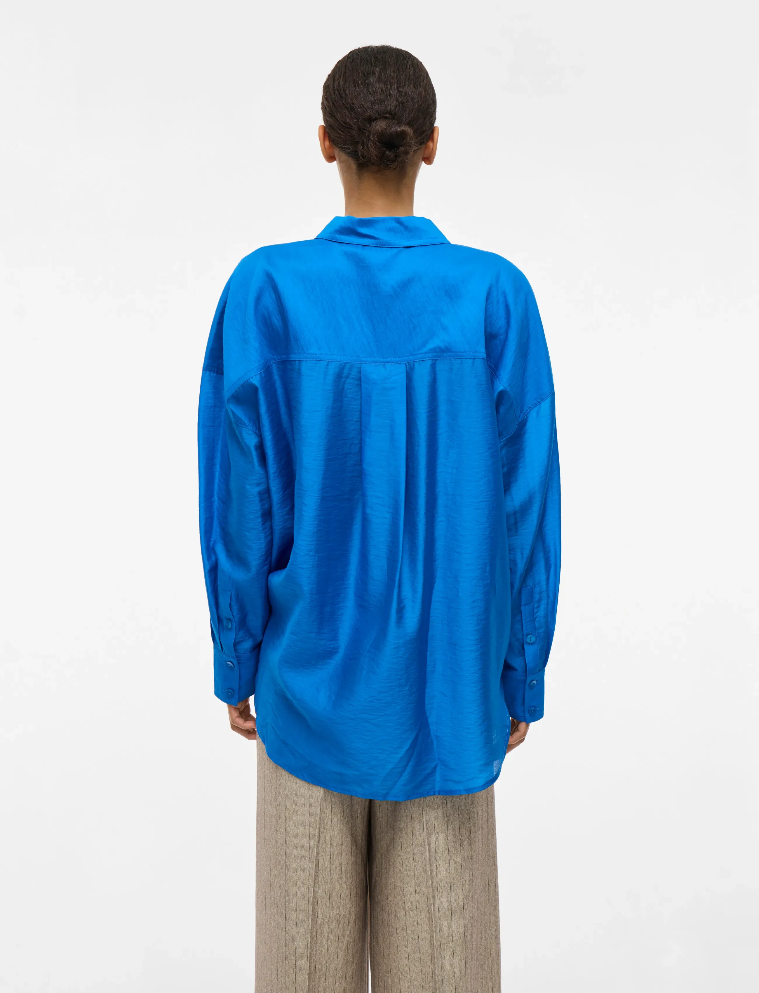 ROUGE EDIT - ROUALININE L/S OVESIZED SHIRT - pikkade varrukatega särgid - directoire blue - 3