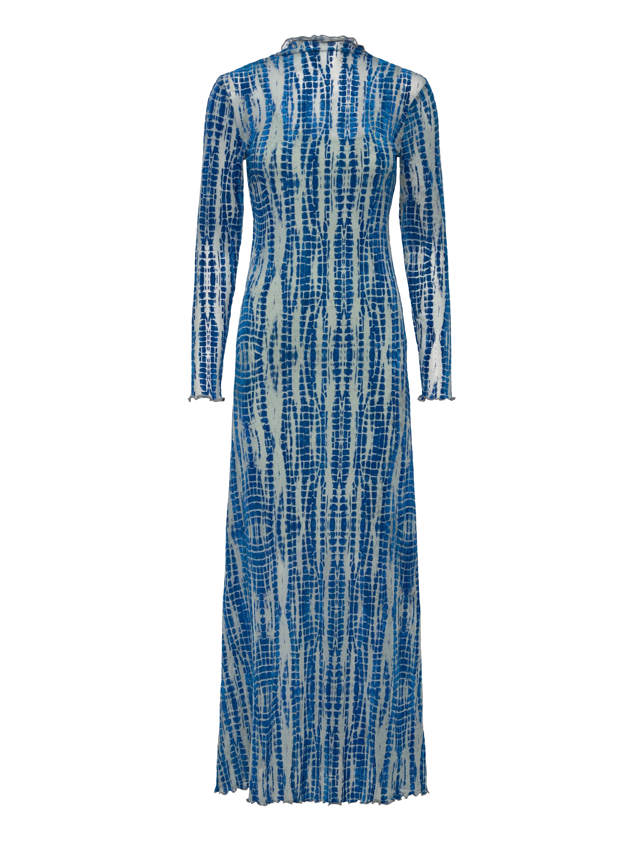 ROUMEENA L/S MAXI DRESS - DIRECTOIRE BLUE