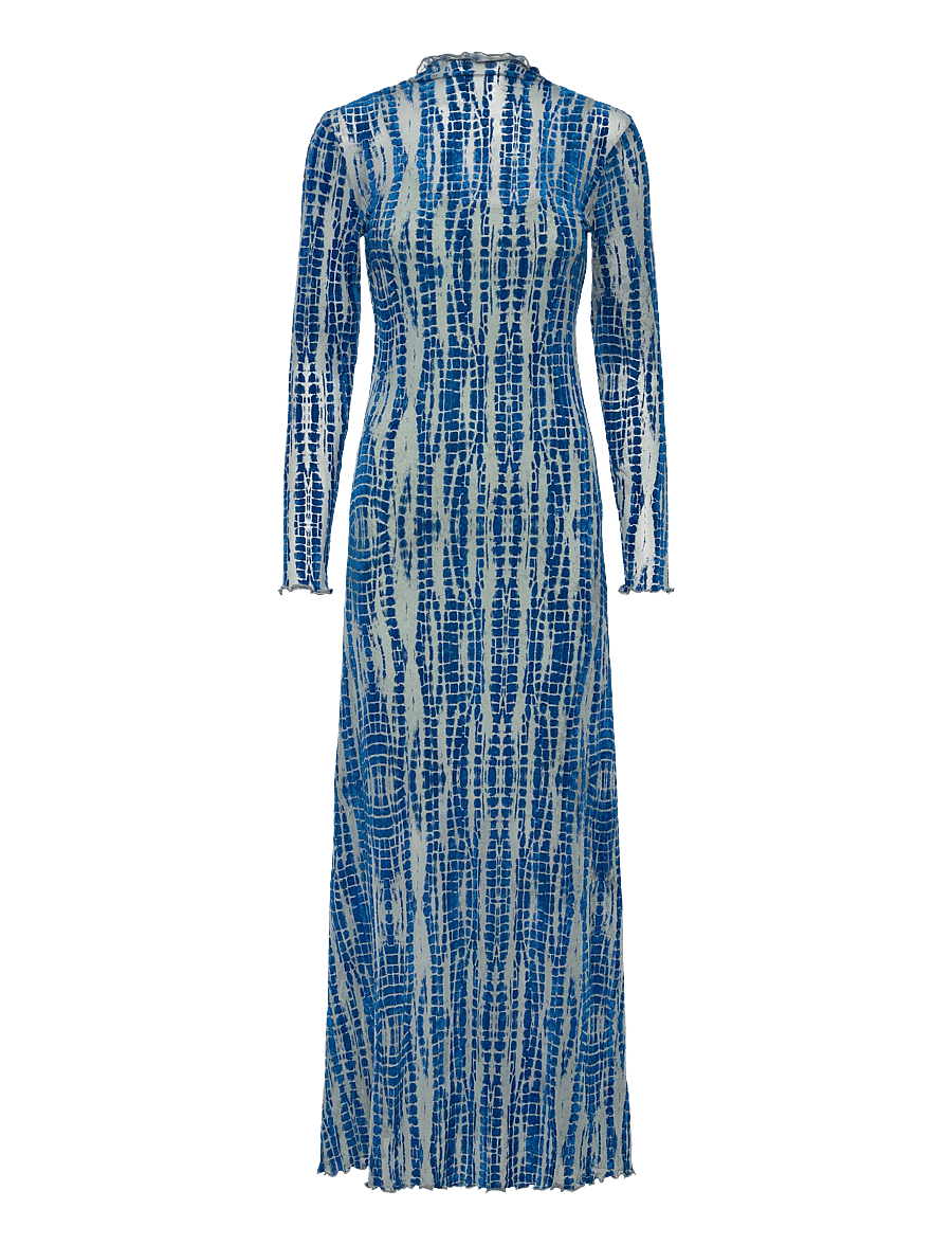 ROUGE EDIT - ROUMEENA L/S MAXI DRESS - directoire blue - 1