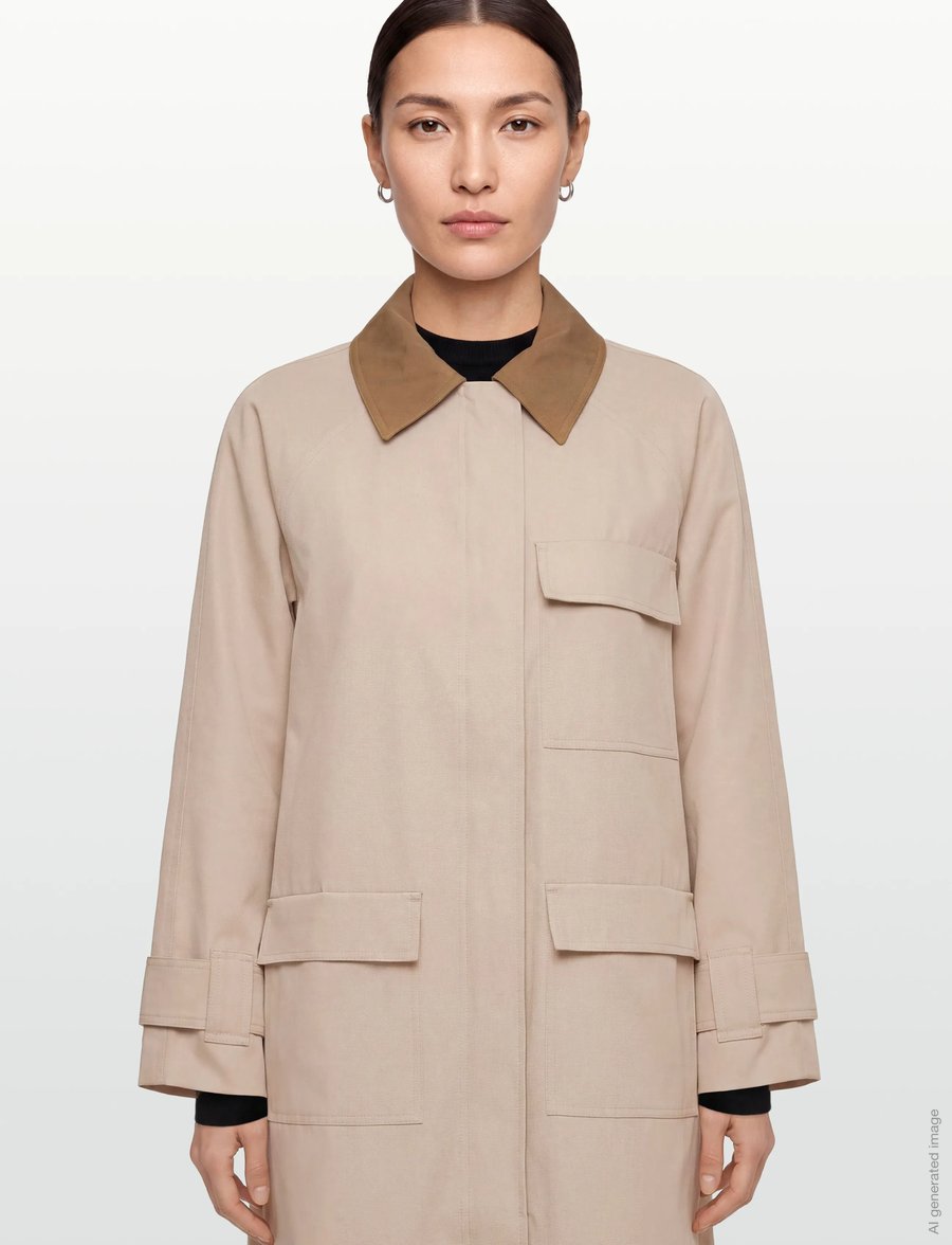 ROUGE EDIT - ROULIANNE L/S COAT - trenchcoats - feather gray - 3