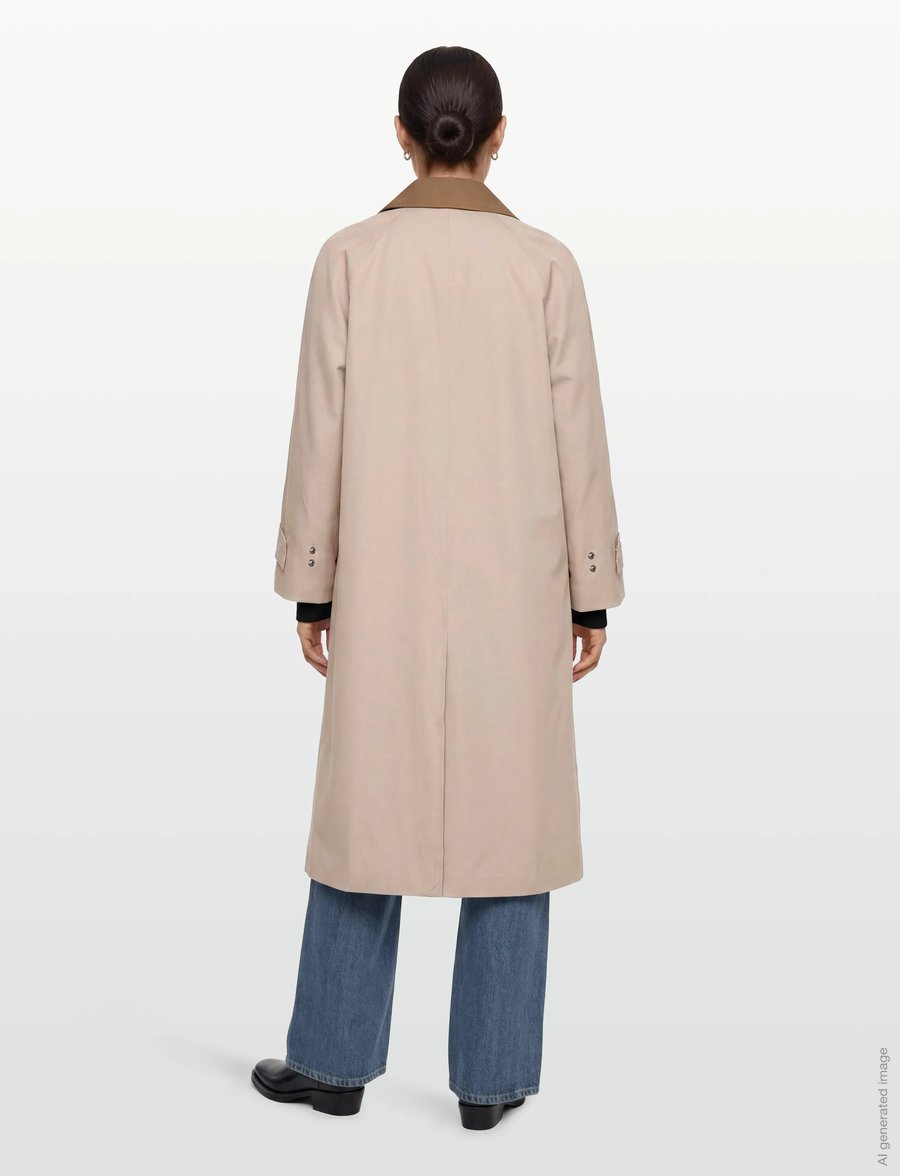 ROUGE EDIT - ROULIANNE L/S COAT - trenchcoats - feather gray - 4