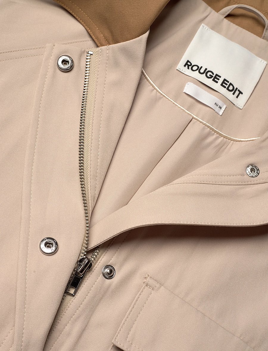 ROUGE EDIT - ROULIANNE L/S COAT - trenchcoats - feather gray - 2