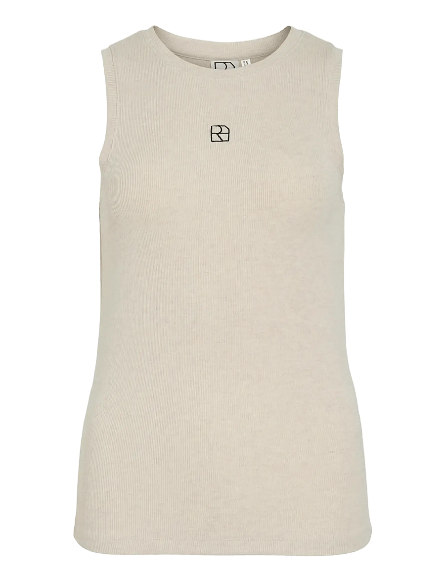ROUGE EDIT - ROUHELENAS TANK TOP - tanktops - super light natural melan - 0