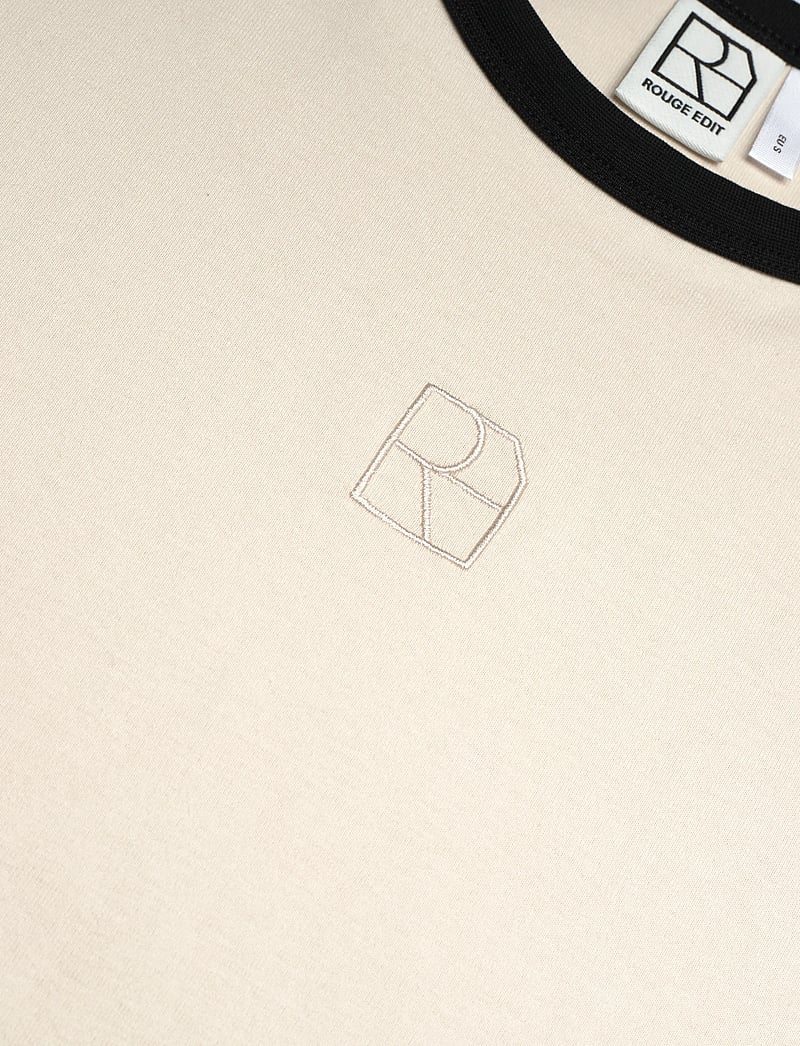 ROUGE EDIT - ROUNAOMI 2/4 O-NECK OVERSIZED TEE - t-shirts - birch - 2