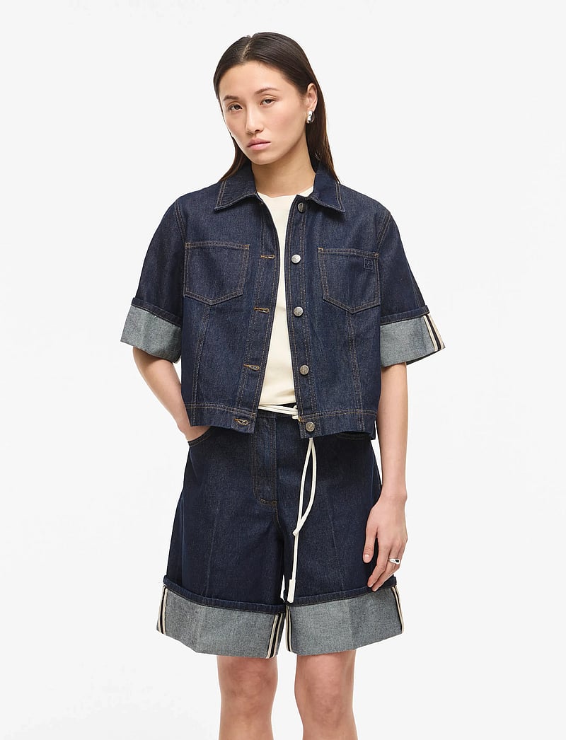 ROUGE EDIT - ROUMARTINE 2/4 DENIM SHIRT - jeanshemden - dark blue denim - 0