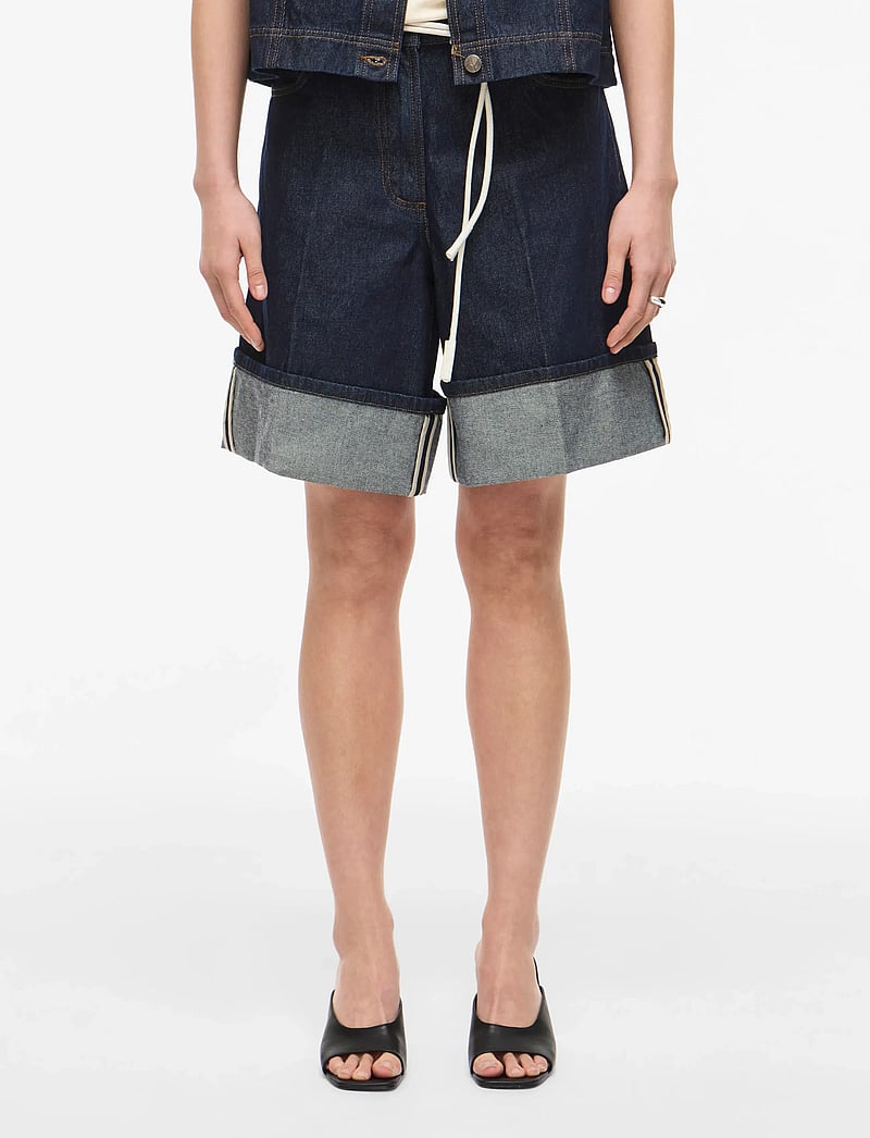 ROUGE EDIT - ROUMARTINE RW DENIM SHORTS - džinsiniai šortai - dark blue denim - 0