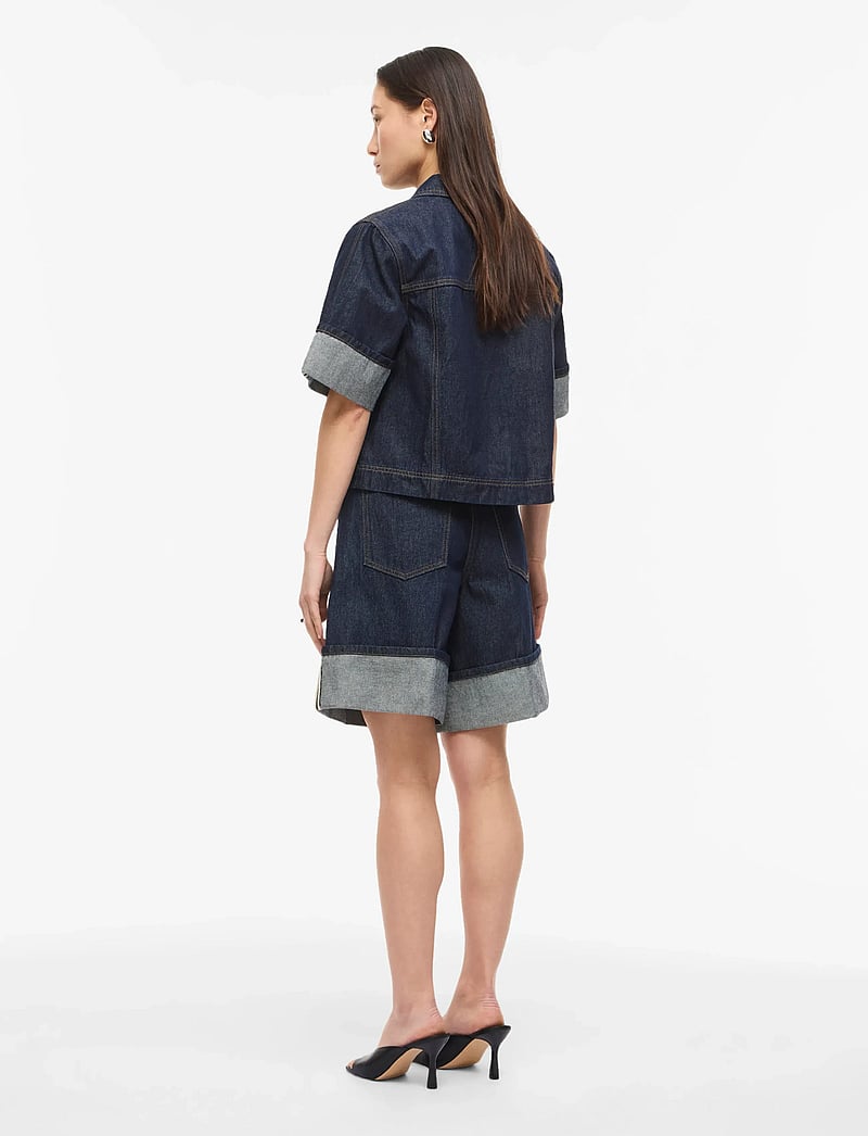 ROUGE EDIT - ROUMARTINE RW DENIM SHORTS - džinsiniai šortai - dark blue denim - 3