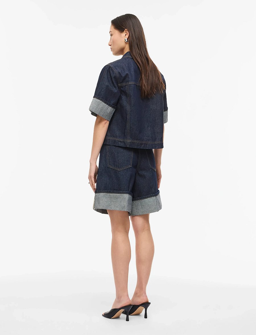 ROUGE EDIT - ROUMARTINE RW DENIM SHORTS - jeansshorts - dark blue denim - 3