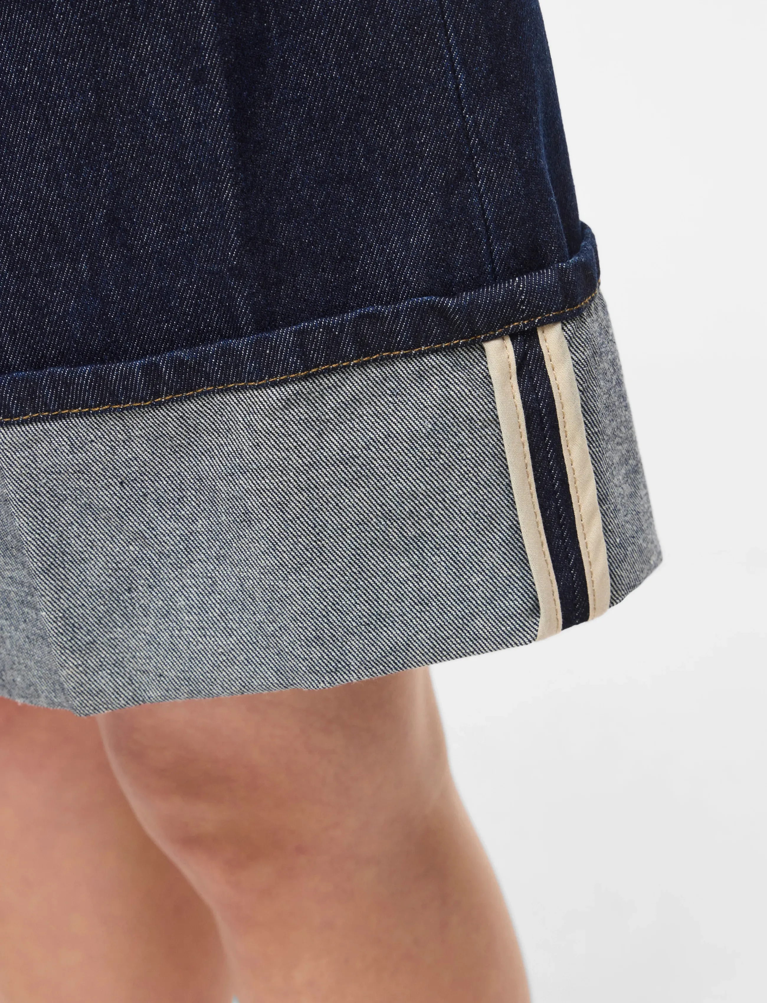 ROUGE EDIT - ROUMARTINE RW DENIM SHORTS - lühikesed teksapüksid - dark blue denim - 5