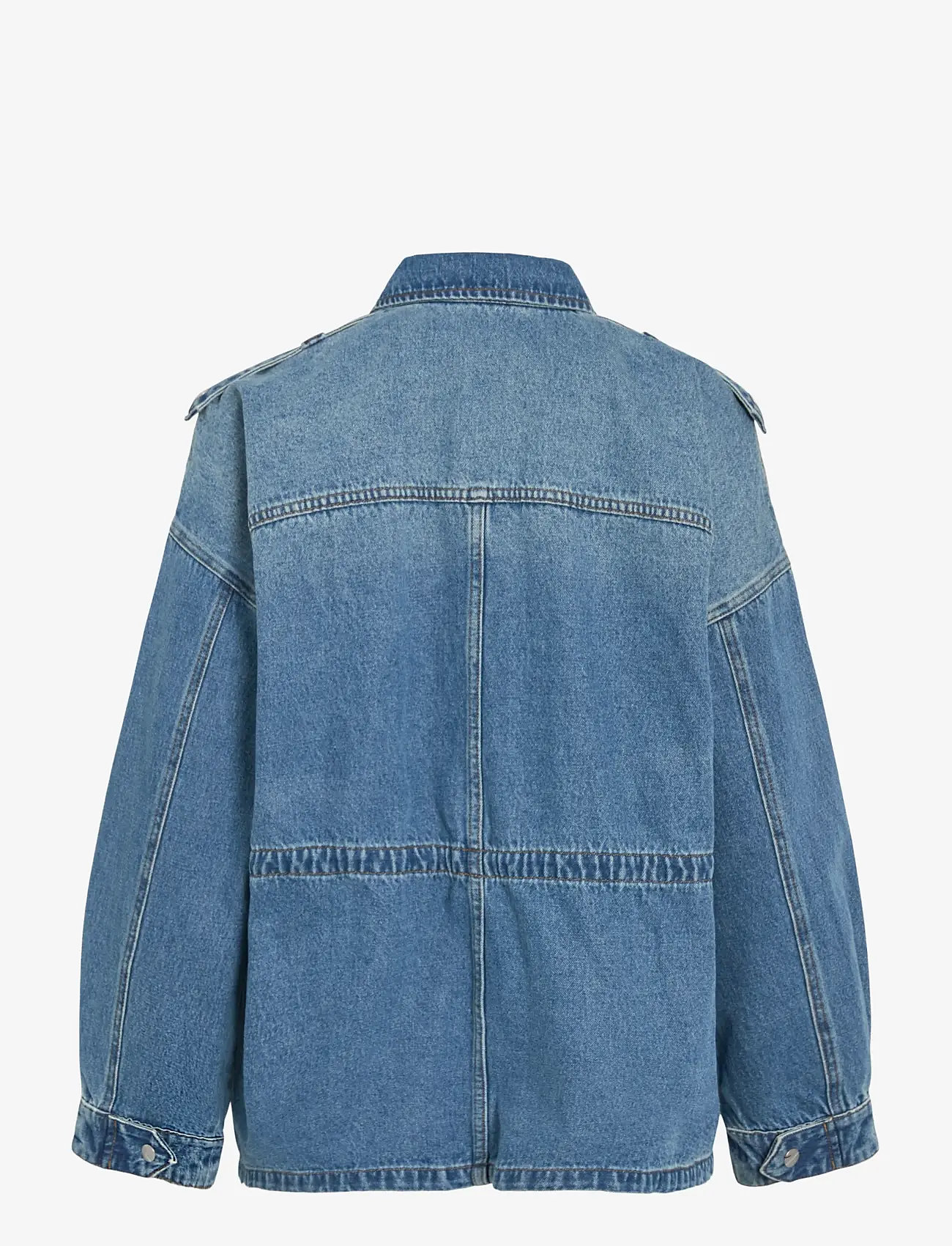 ROUGE EDIT - ROURAMONAS L/S DENIM JACKET/PF - vårjackor - dark medium blue denim - 2