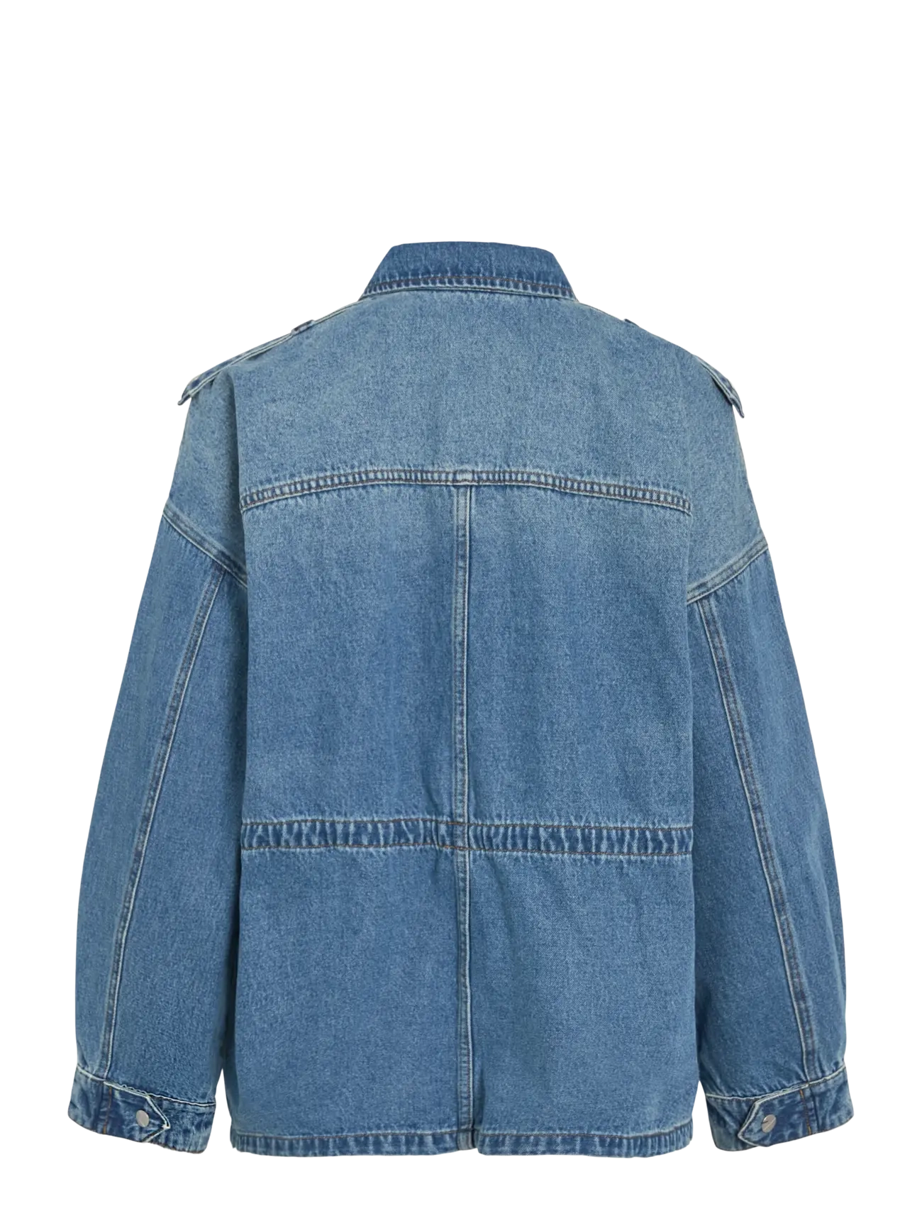 ROUGE EDIT - ROURAMONAS L/S DENIM JACKET/PF - vestes de printemps - dark medium blue denim - 2