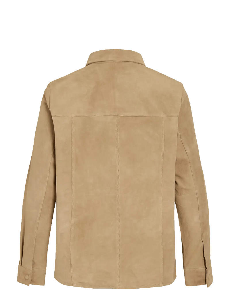 ROUGE EDIT - ROUDARLA L/S SUEDE SHIRT/PF - langärmlige hemden - petrified oak - 2