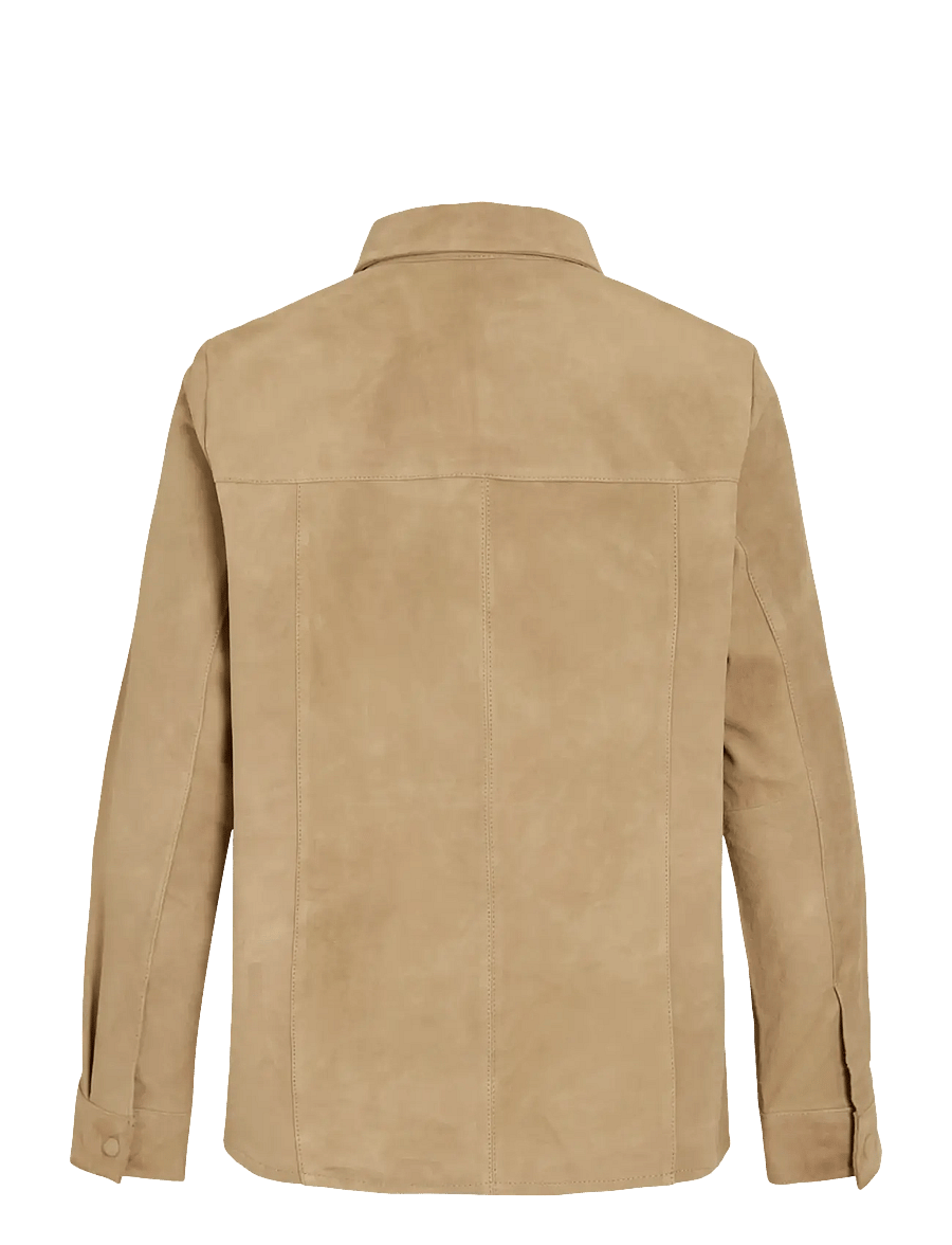 ROUGE EDIT - ROUDARLA L/S SUEDE SHIRT/PF - langärmlige hemden - petrified oak - 2