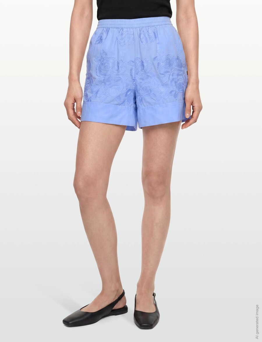 ROUGE EDIT - ROUZOELLA HW W/F SHORTS - casual shorts - open air - 3