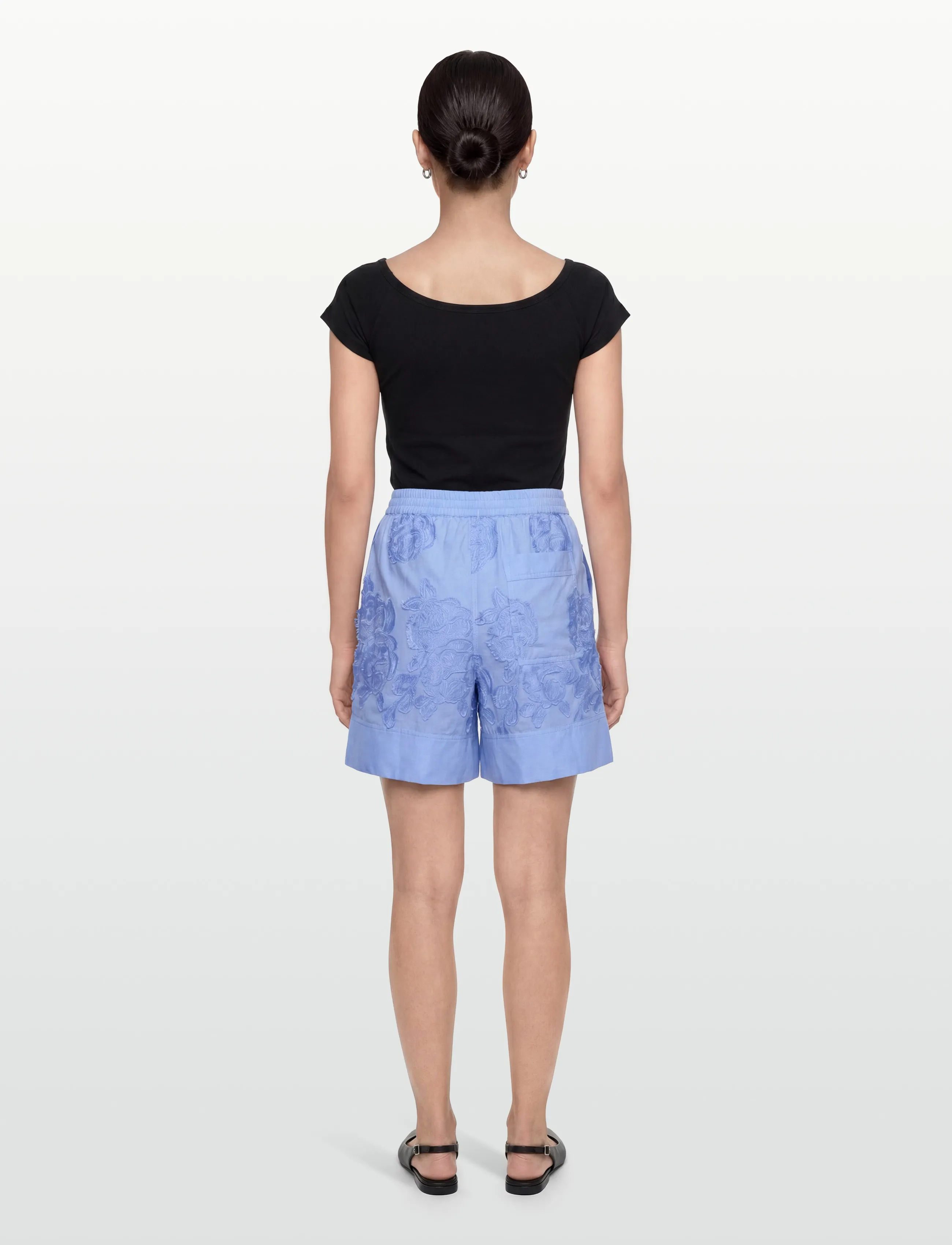 ROUGE EDIT - ROUZOELLA HW W/F SHORTS - casual shorts - open air - 4