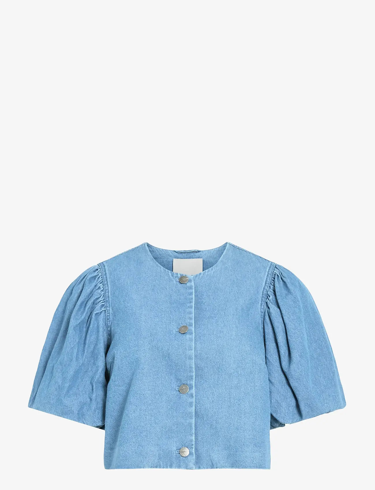 ROUGE EDIT - ROUDELILA 2/4 SHORT DENIM BLAZER - korte blazere - light blue denim - 1