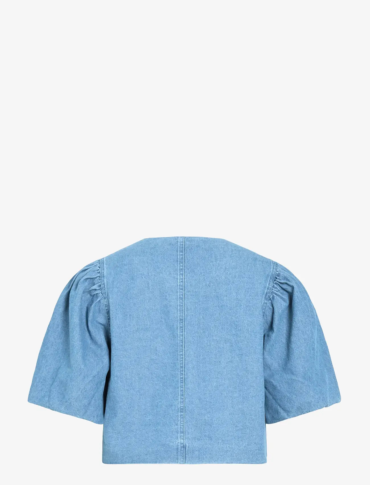 ROUGE EDIT - ROUDELILA 2/4 SHORT DENIM BLAZER - korte blazere - light blue denim - 2