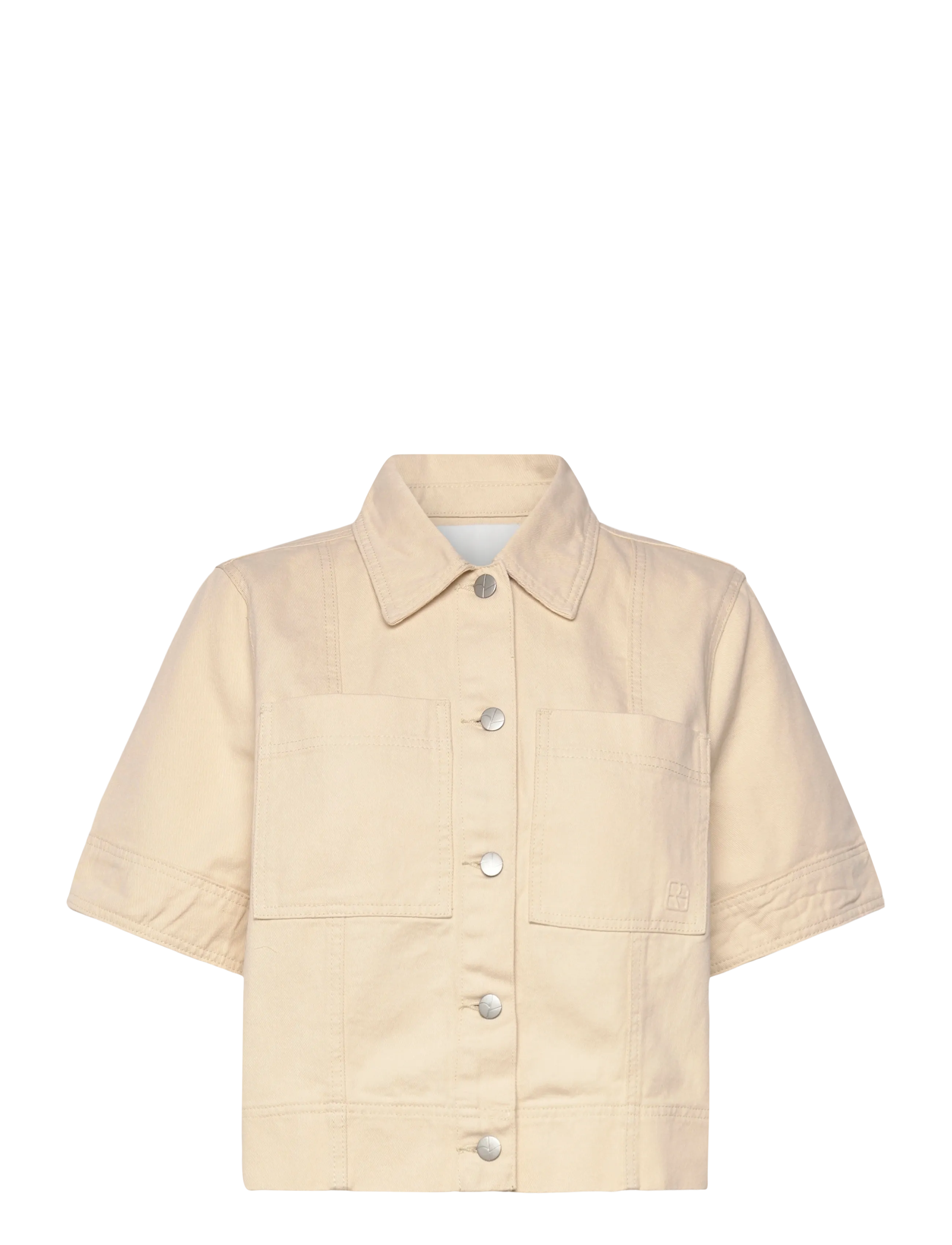 ROUGE EDIT ROUHARPER 2/4 DENIM SHIRT - ROUGE EDIT - BIRCH / cream