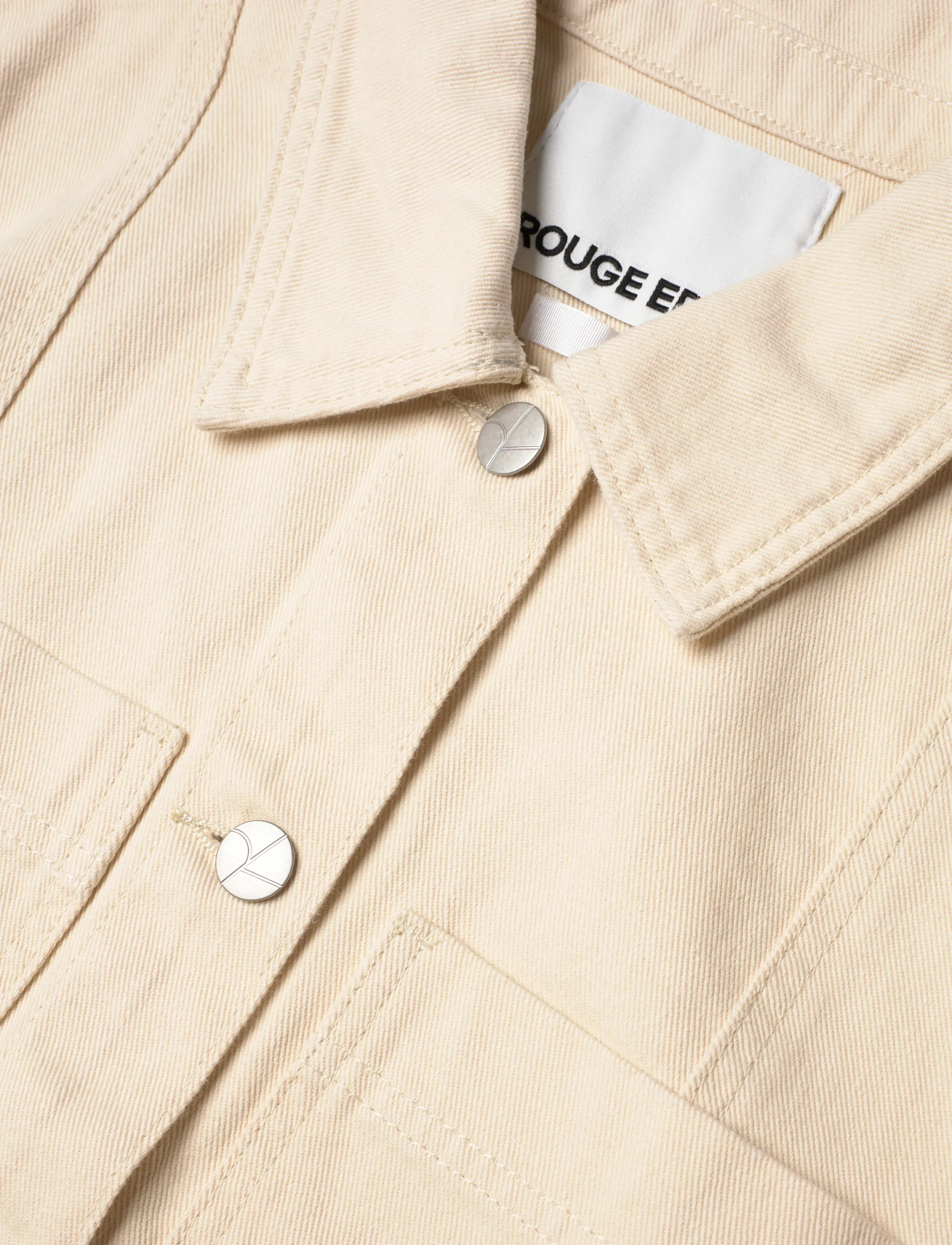 ROUGE EDIT - ROUHARPER 2/4 DENIM SHIRT - denim shirts - birch - 4