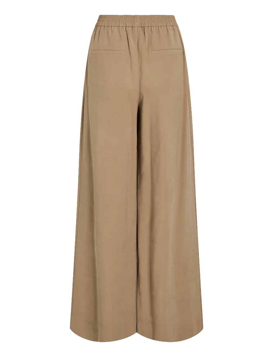 ROUGE EDIT - ROUMELIA HW WF F/L TROUSER - dzwony - petrified oak - 2