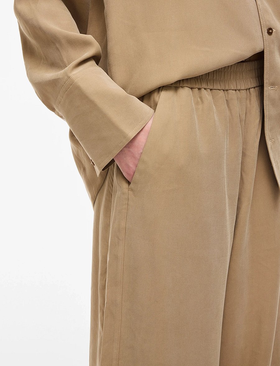 ROUGE EDIT - ROUMELIA HW WF F/L TROUSER - dzwony - petrified oak - 5