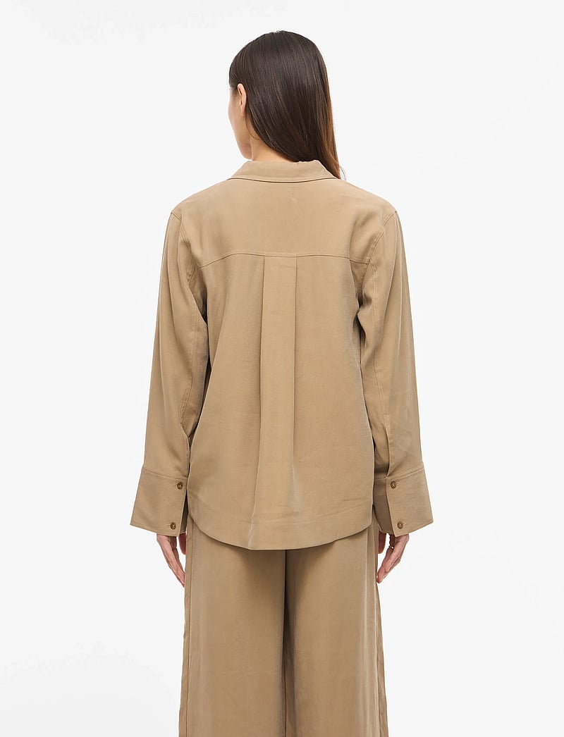 ROUGE EDIT - ROUMELIA L/S OVERSIZED SHIRT - koszule z długimi rękawami - petrified oak - 3