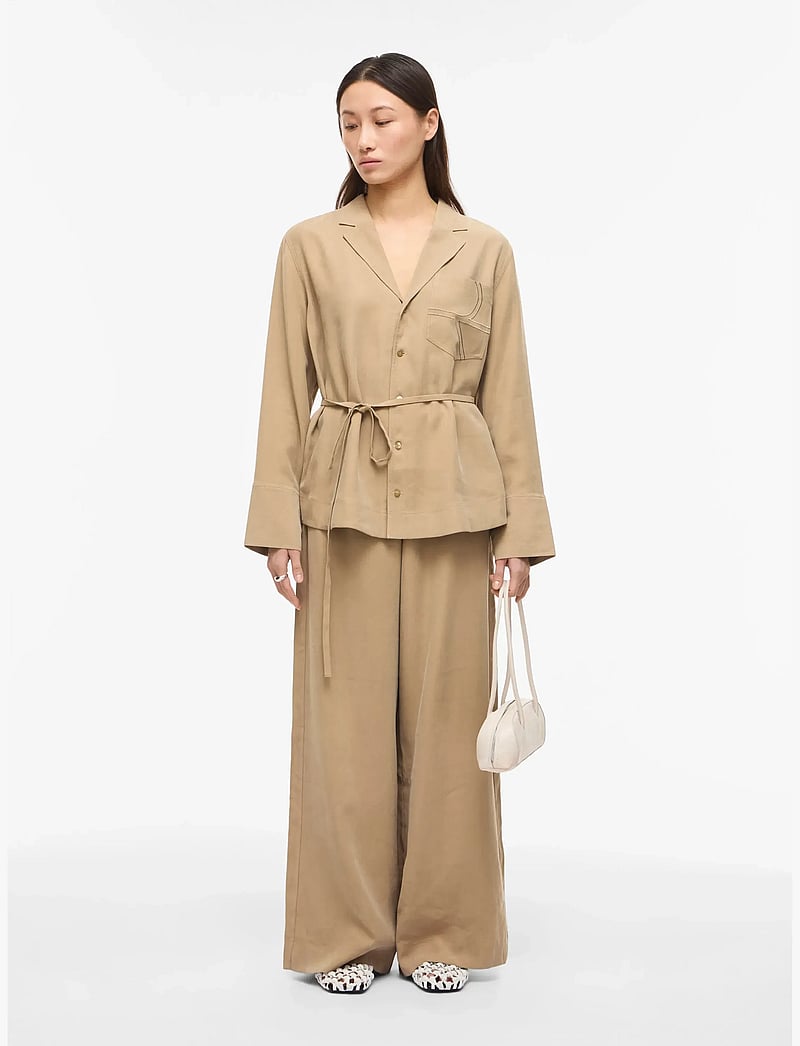 ROUGE EDIT - ROUMELIA L/S OVERSIZED SHIRT - koszule z długimi rękawami - petrified oak - 4