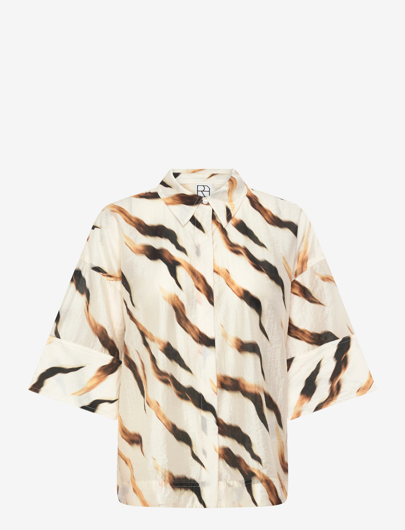ROUGE EDIT - ROUALANA 2/4 SHIRT/1 - lühikeste varrukatega särgid - birch - 1