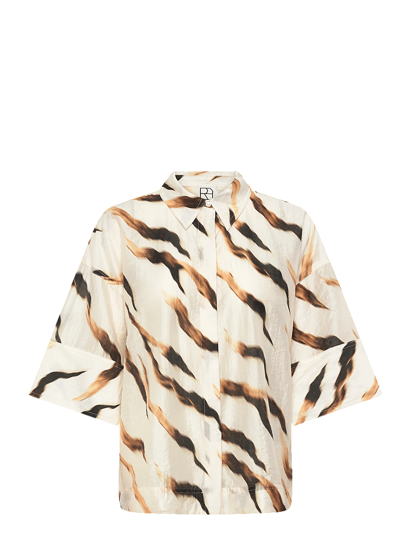 ROUGE EDIT - ROUALANA 2/4 SHIRT/1 - lühikeste varrukatega särgid - birch - 1