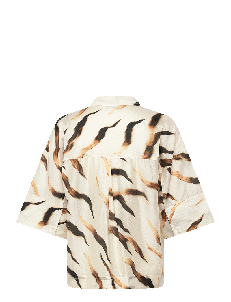 ROUGE EDIT - ROUALANA 2/4 SHIRT/1 - lühikeste varrukatega särgid - birch - 2