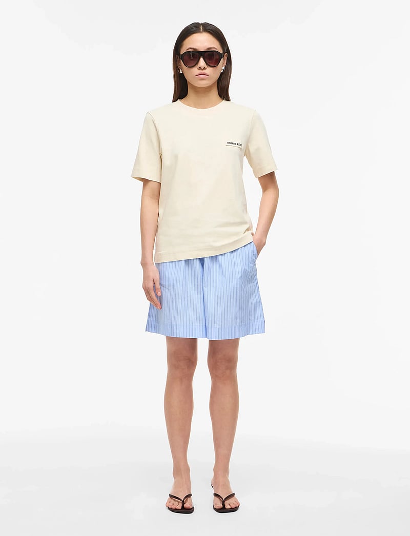 ROUGE EDIT - ROUSARAS S/S O-NECK TEE/PF/1 - t-shirts - birch - 3