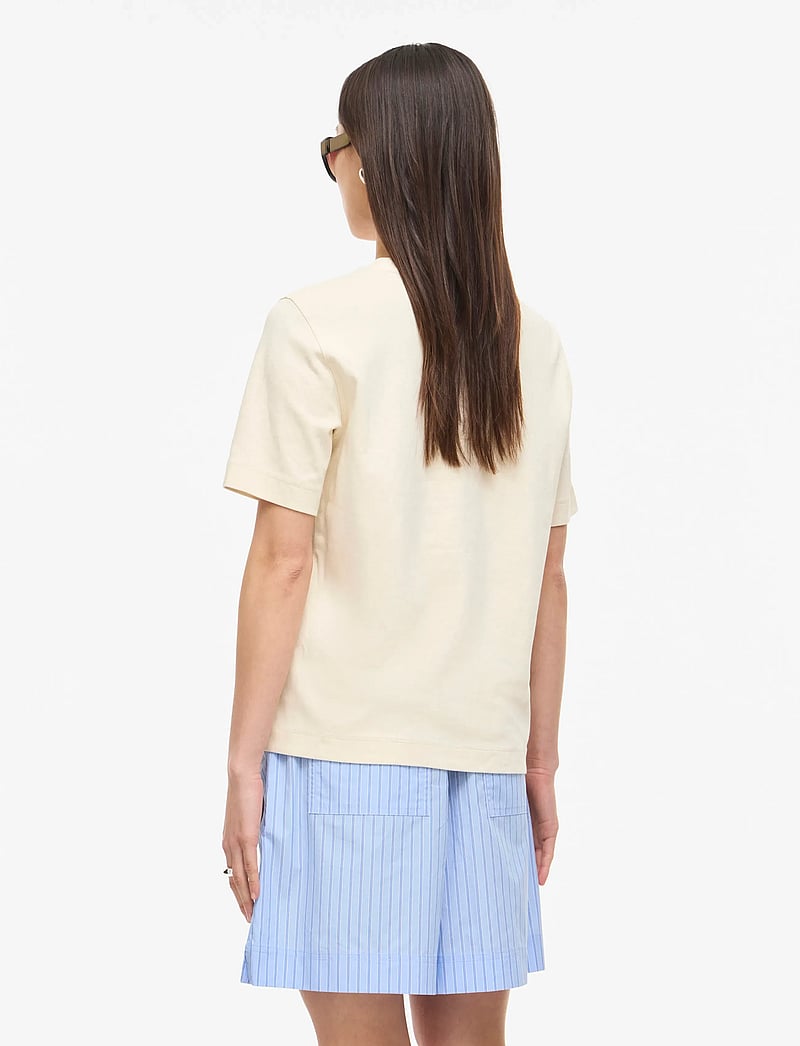 ROUGE EDIT - ROUSARAS S/S O-NECK TEE/PF/1 - t-shirts - birch - 5