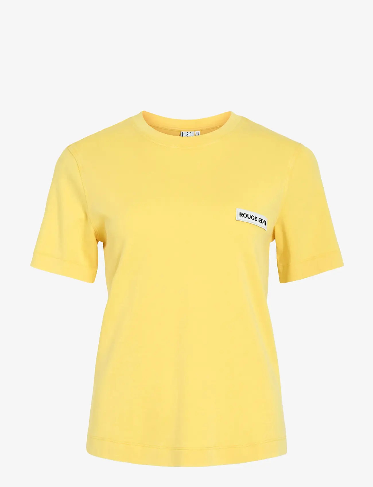 ROUGE EDIT - ROUSARAS S/S O-NECK TEE/PF/1 - t-shirts - freesia - 1