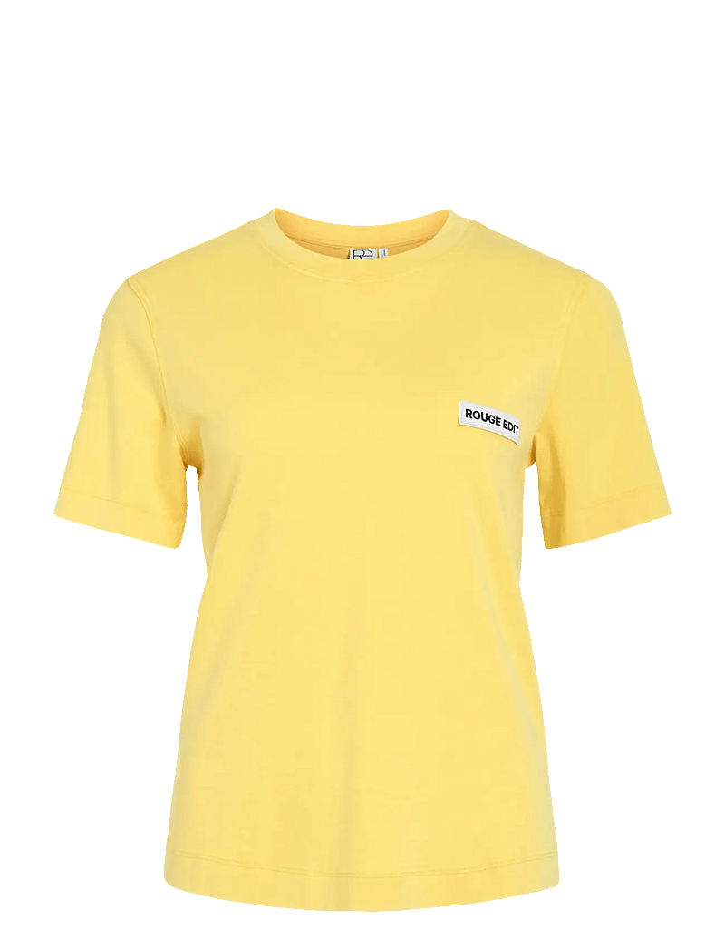 ROUGE EDIT - ROUSARAS S/S O-NECK TEE/PF/1 - t-shirts - freesia - 1