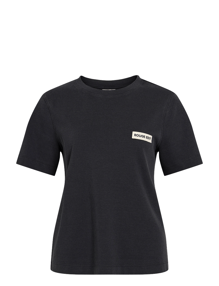 ROUGE EDIT - ROUSARAS S/S O-NECK TEE/PF/1 - t-shirts - meteorite - 0