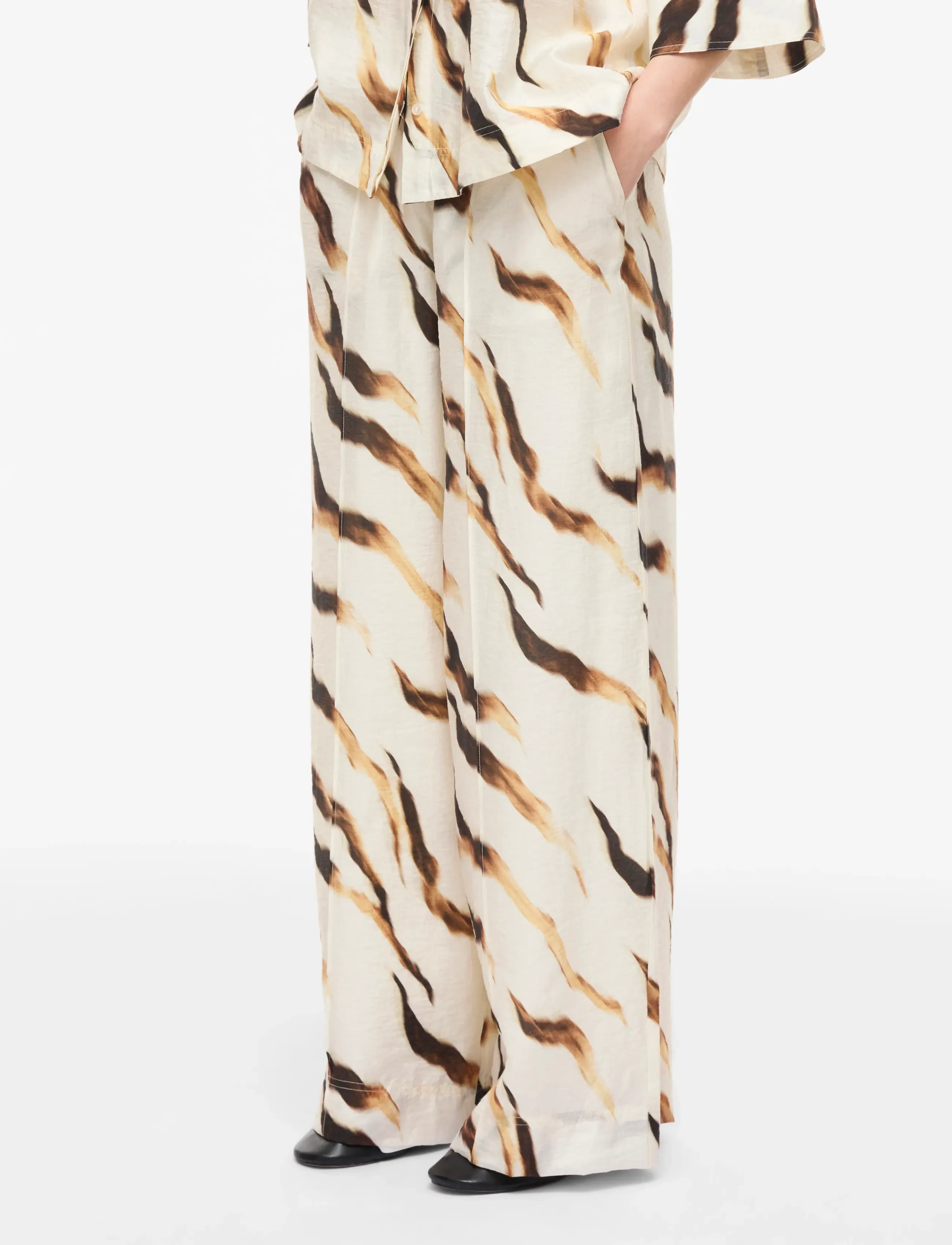 ROUGE EDIT ROUALANA HW F/L WF TROUSER/1 - Transitional Layering - BIRCH / multi