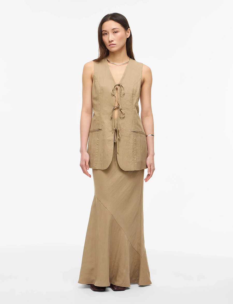 ROUGE EDIT - ROUETIENNE HW MAXI SKIRT - maxi röcke - petrified oak - 3