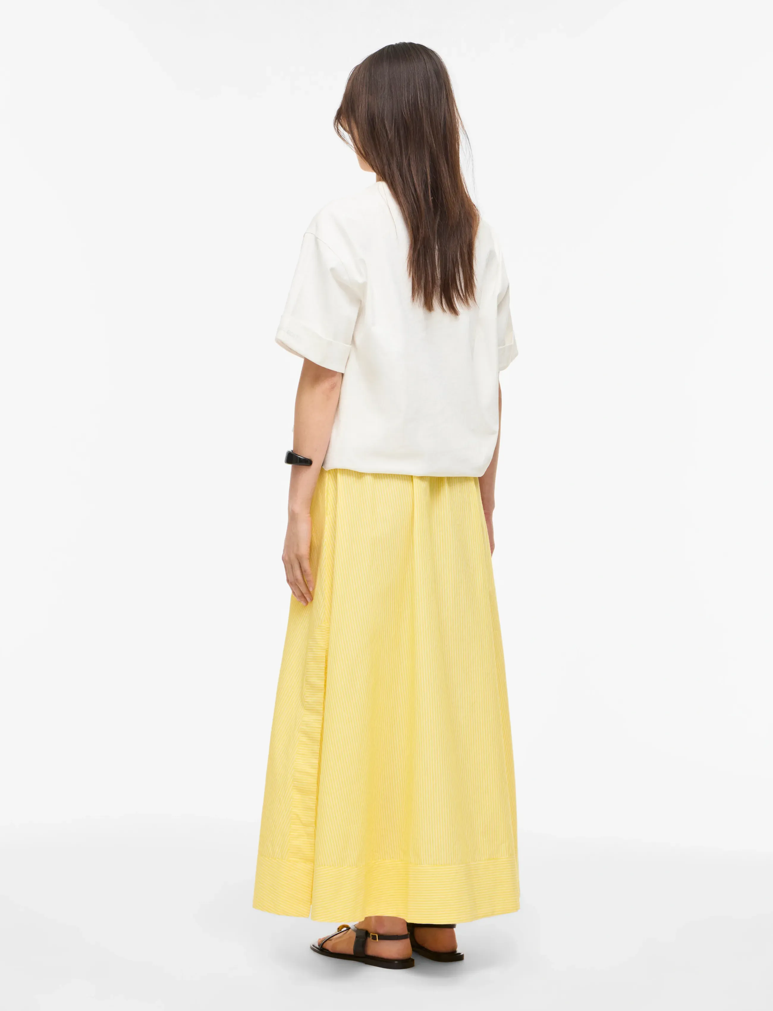 ROUGE EDIT - ROULINNE HW STRIPE ANKLE SKIRT - freesia - 3