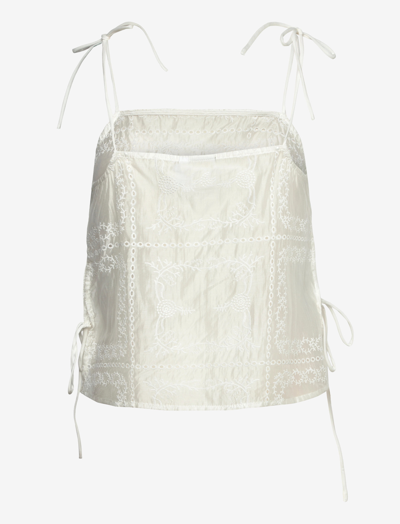 ROUGE EDIT - ROULUCA SINGLET TOP/PF - sleeveless blouses - cloud dancer - 1