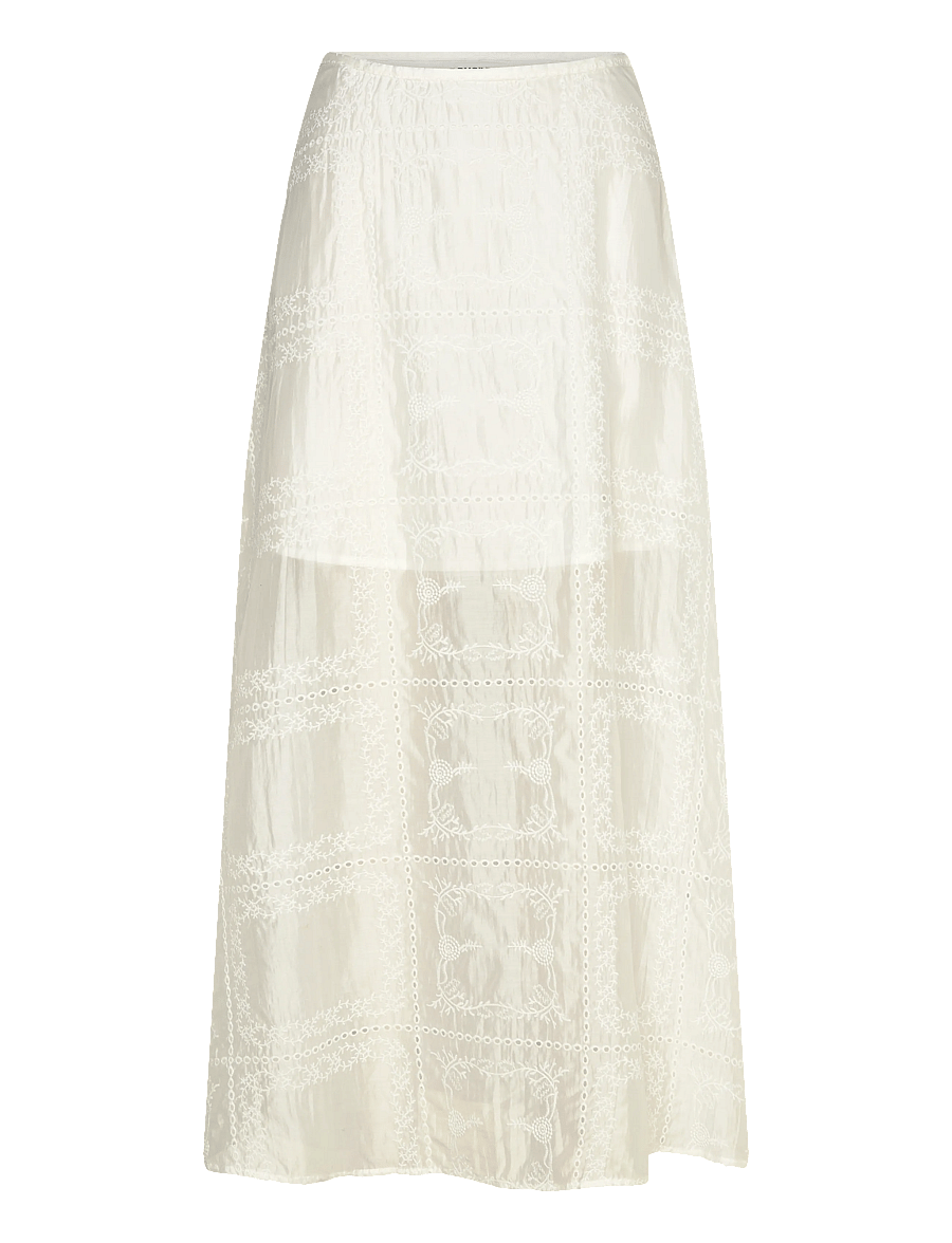 ROUGE EDIT - ROULUCA HW MIDI SKIRT/PF - midi-röcke - cloud dancer - 1