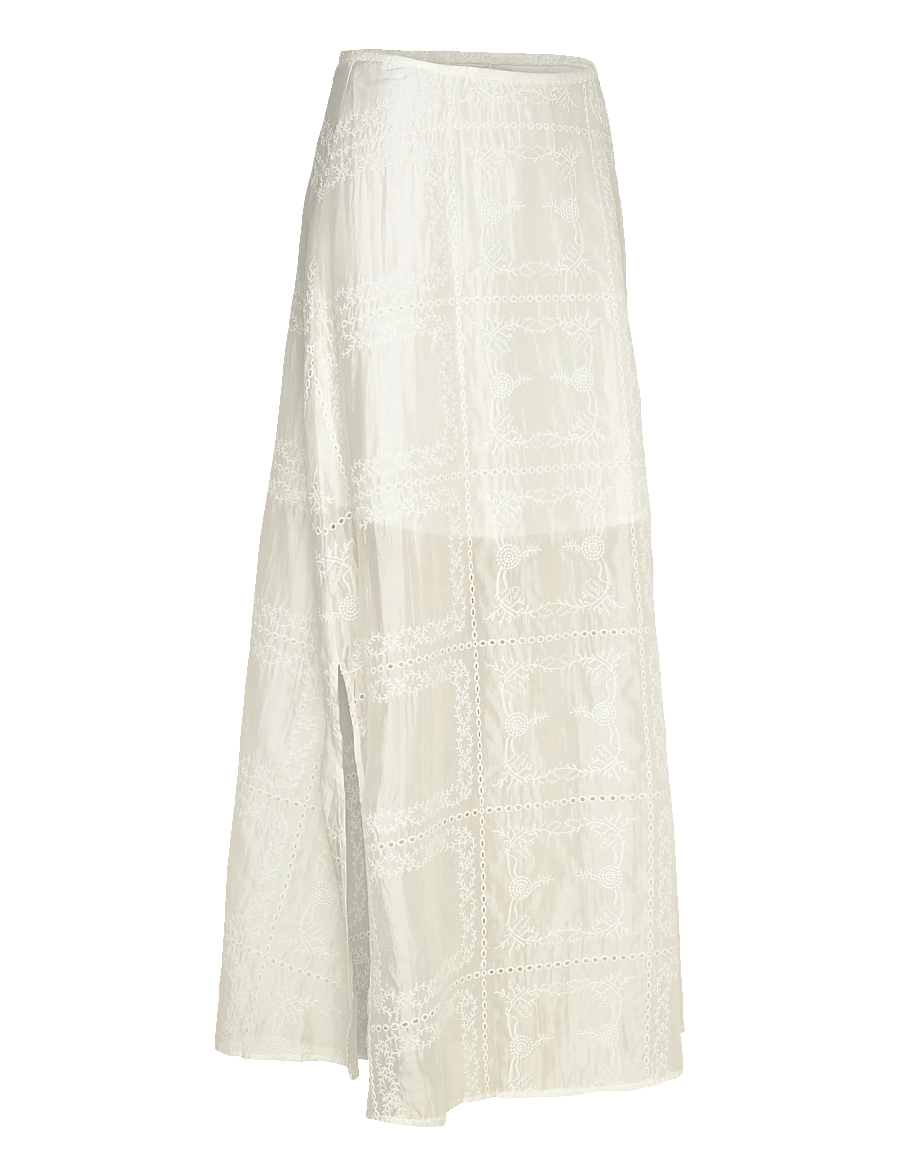 ROUGE EDIT - ROULUCA HW MIDI SKIRT/PF - midi-röcke - cloud dancer - 4