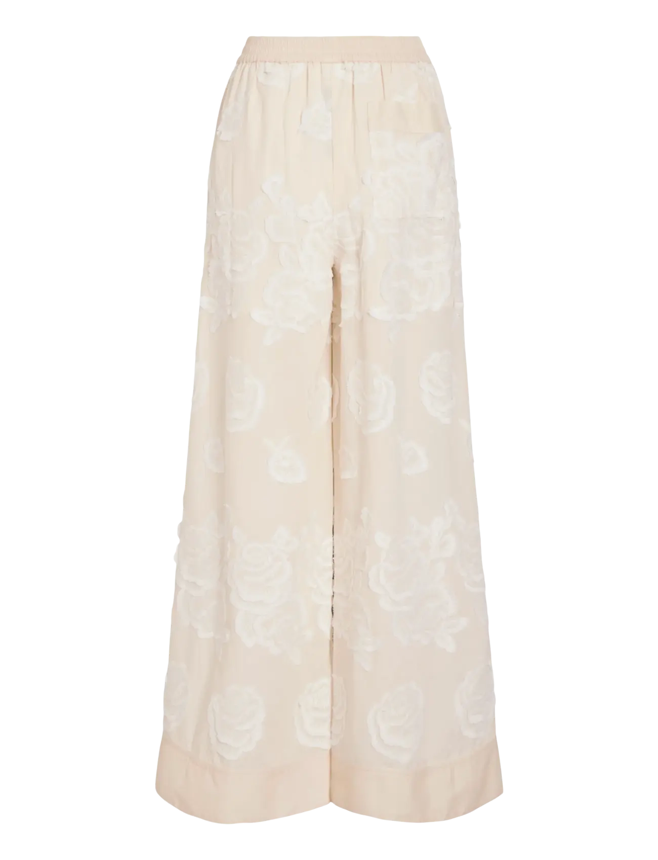 ROUGE EDIT - ROUZOELLA HW WF F/L TROUSER - bukser med brede ben - birch - 2
