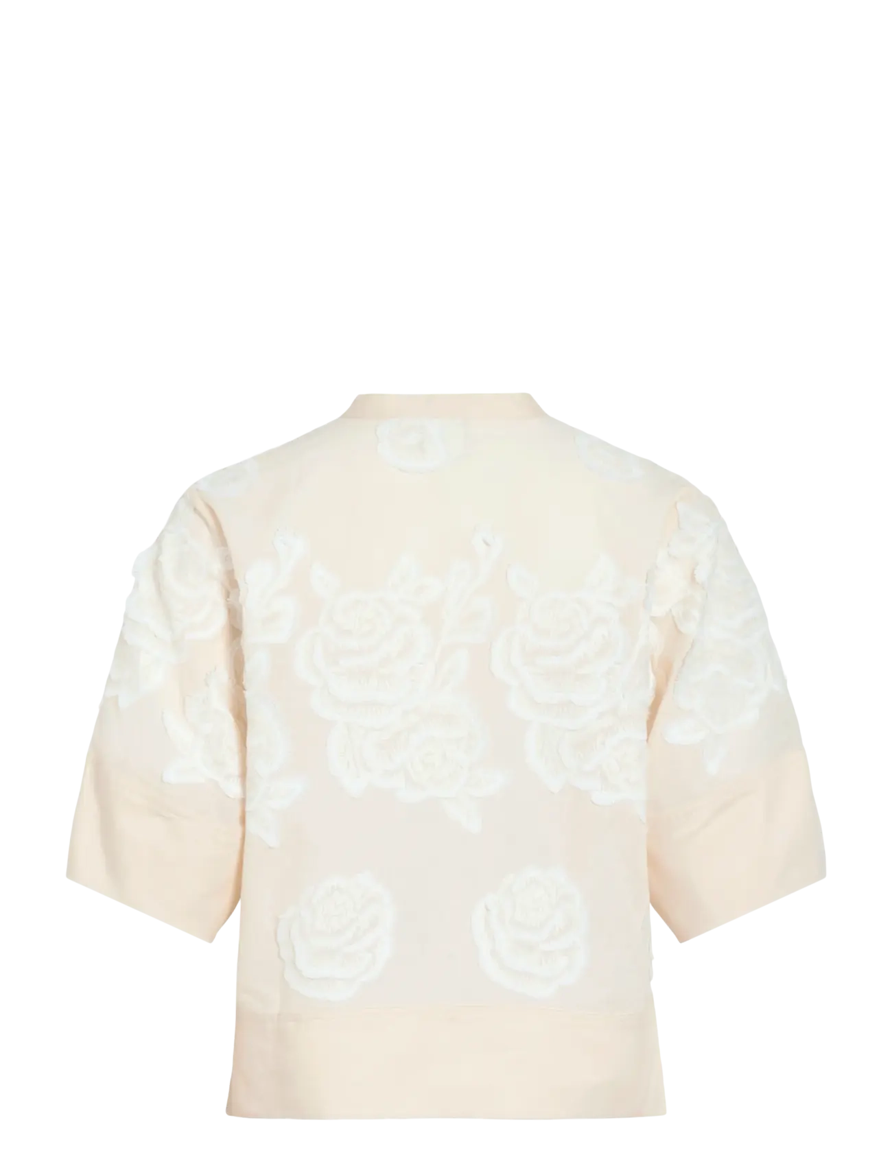 ROUGE EDIT - ROUZOELLA 2/4 O-NECK TOP - birch - 2