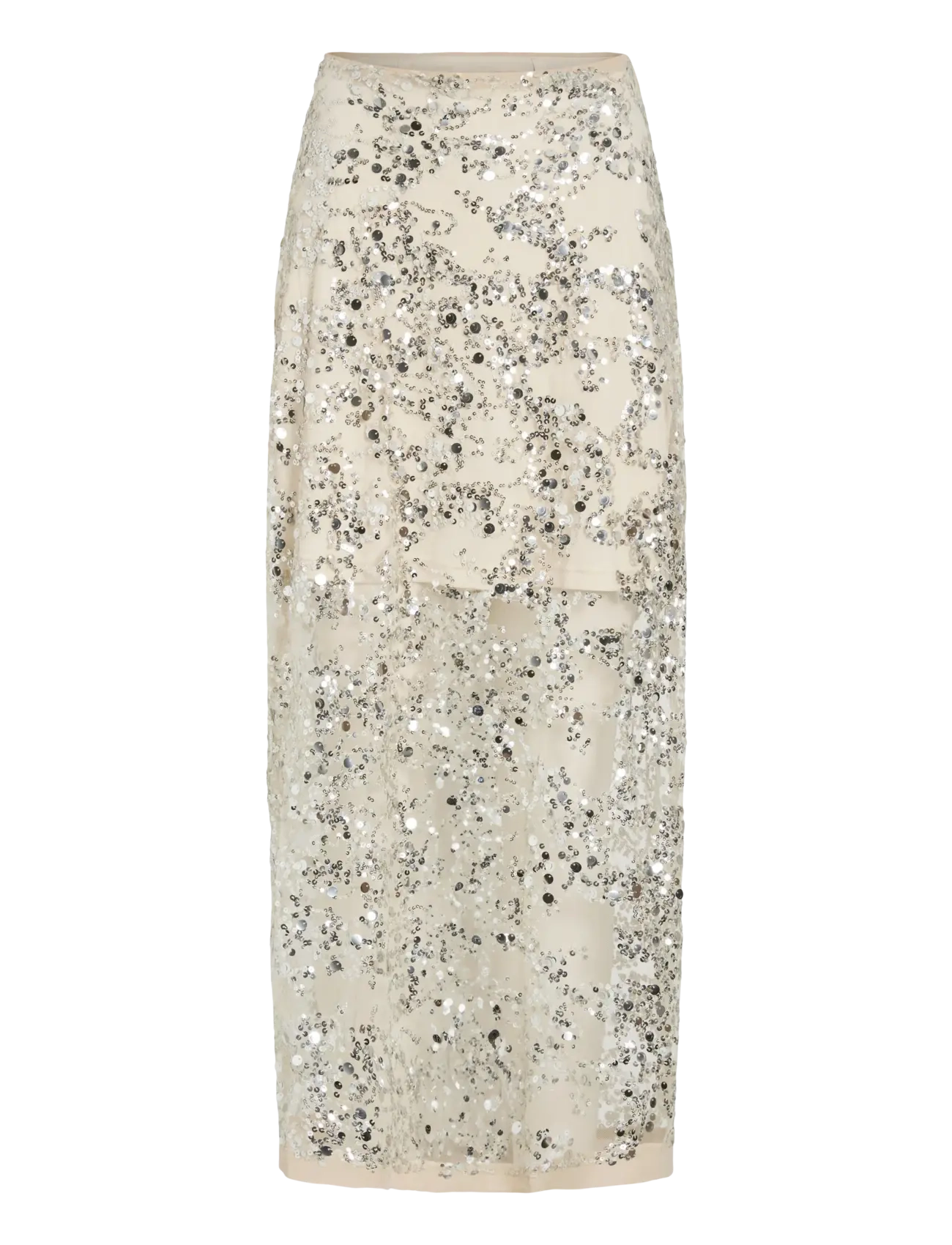 ROUGE EDIT ROULEONA HW ANKLE SKIRT - ROUGE EDIT - SILVER / silver