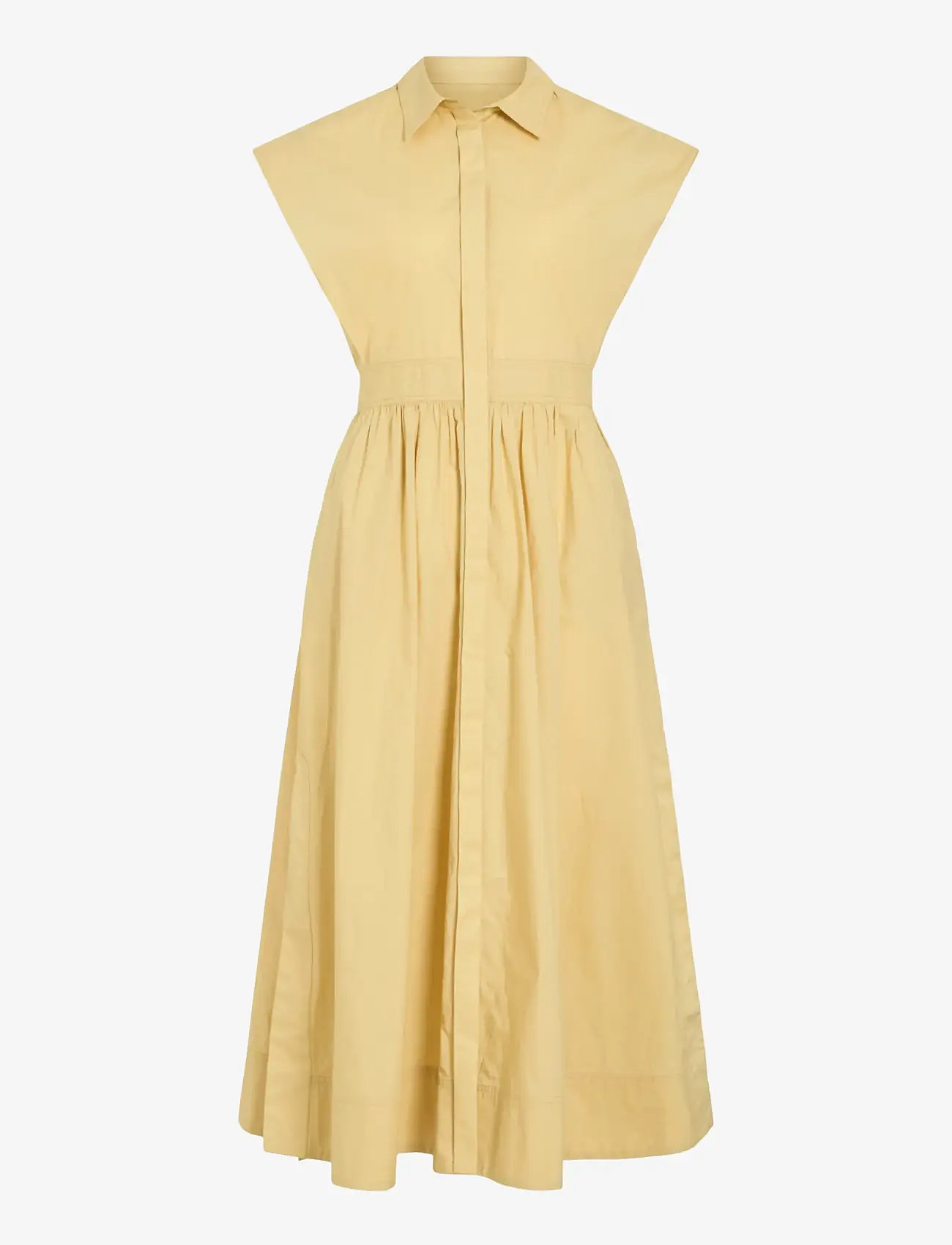 ROUGE EDIT - ROUASHER S/S MIDI DRESS - skjortklänningar - silver fern - 1