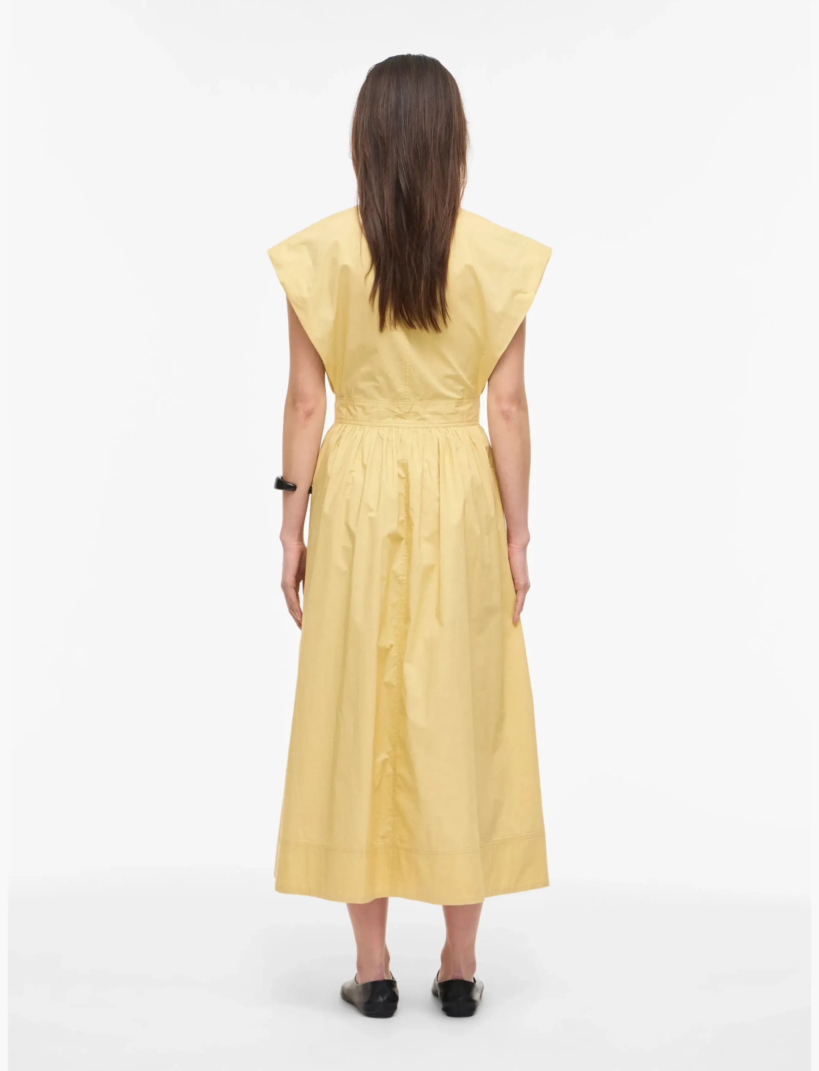 ROUGE EDIT - ROUASHER S/S MIDI DRESS - skjortekjoler - silver fern - 3