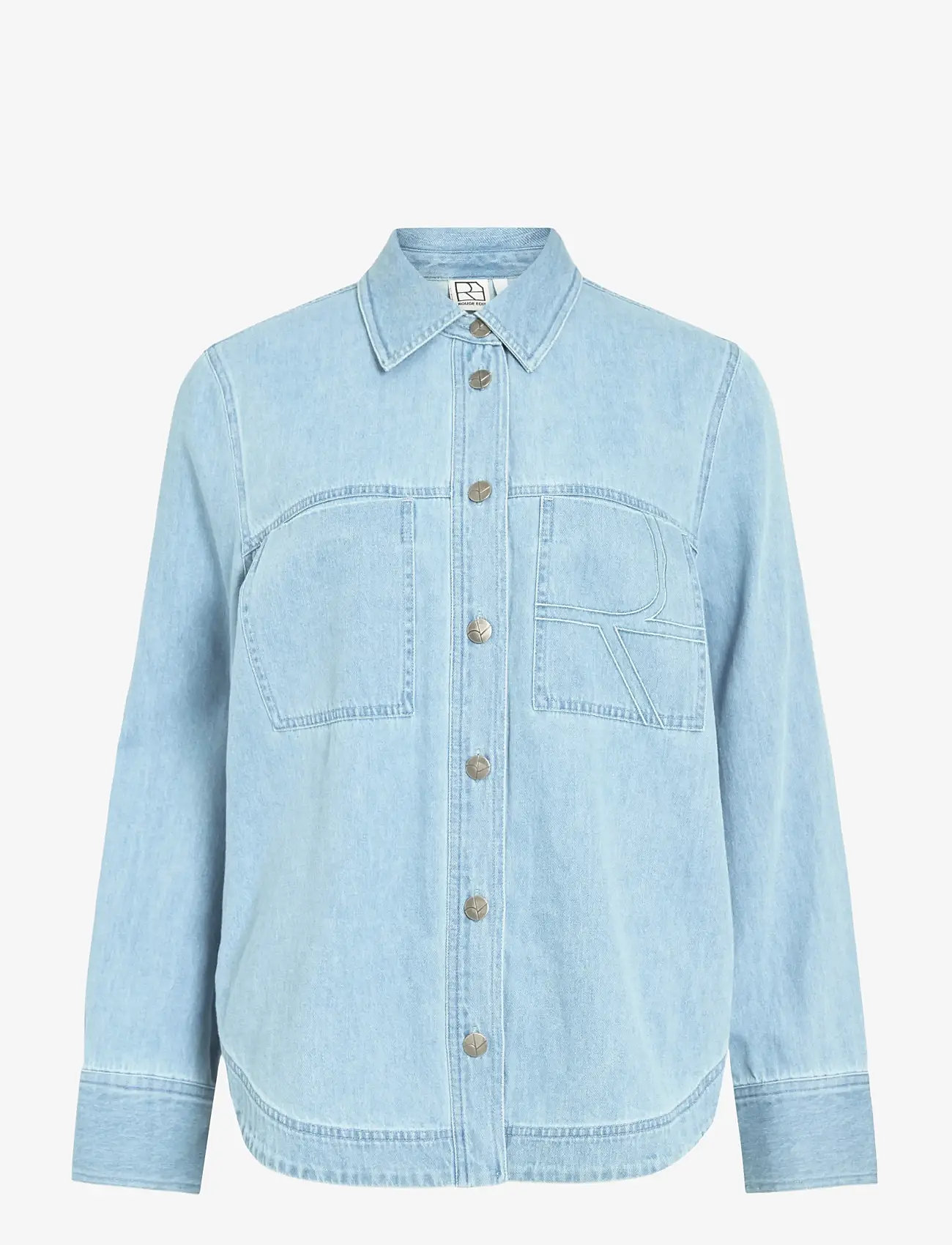 ROUGE EDIT - ROUFRANCIE MAE L/S OVERSIZED SHIRT/1 - denimskjorter - light blue denim - 1