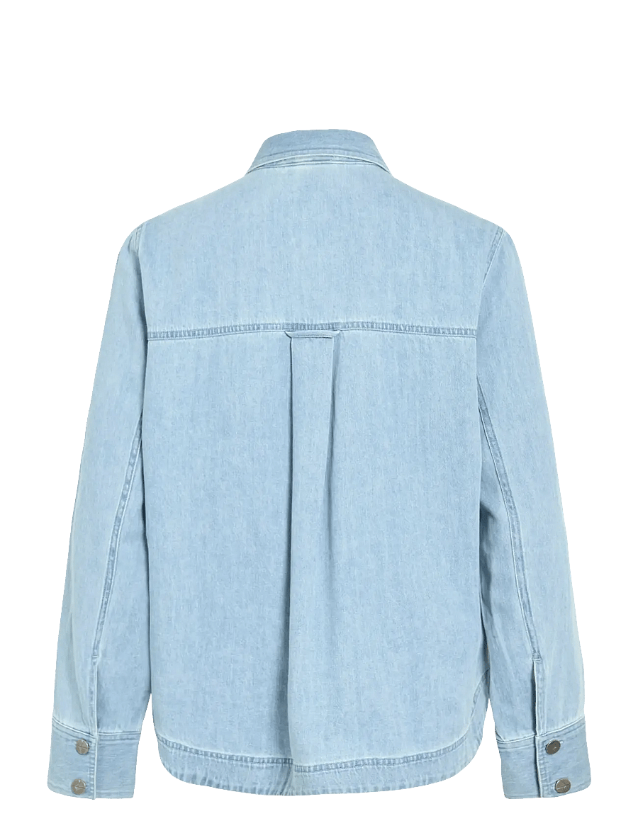 ROUGE EDIT - ROUFRANCIE MAE L/S OVERSIZED SHIRT/1 - jeanshemden - light blue denim - 2